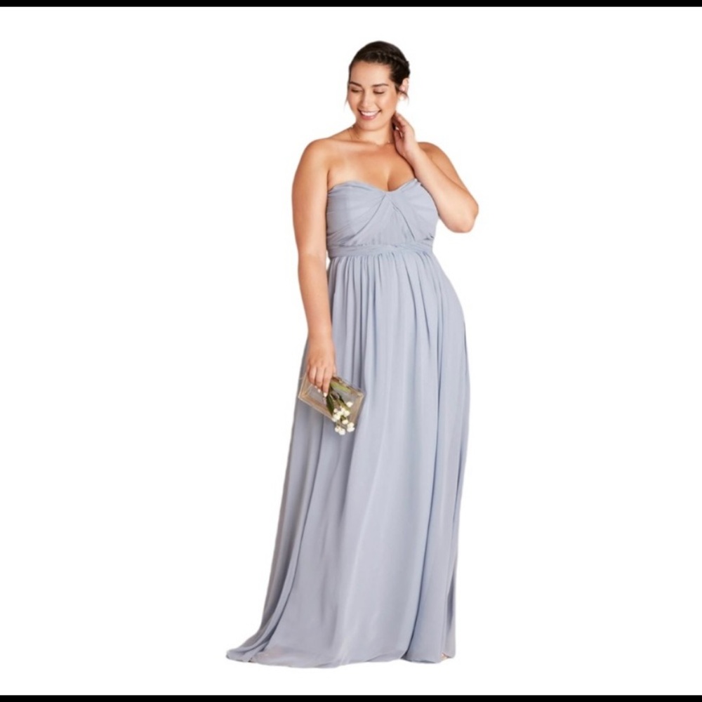 Birdy Grey GRACE CONVERTIBLE DRESS in Dusty Blue size 2XL